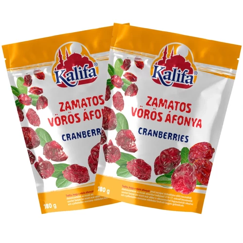 Kalifa zamatos vörös áfonya DUO 2×180 g – Reform Nagyker