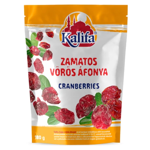 Kalifa Zamatos vörös áfonya 180 g - Reform Nagyker