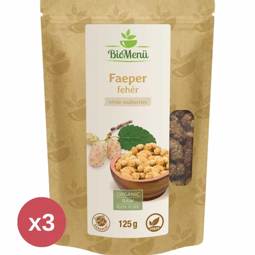 BioMenü BIO FAEPER fehér TRIO 3X125 g