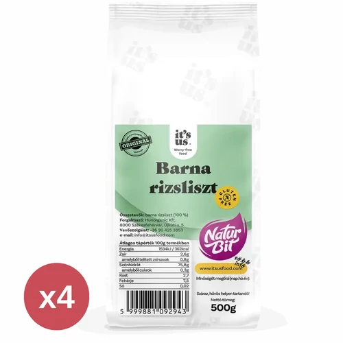 It's us NATURBIT Barna rizsliszt 500 g - Reform Nagyker