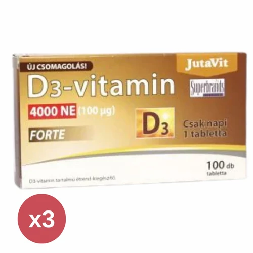 JutaVit D3-vitamin 4000NE (100µg) FORTE - 100 db - Reform Nagyker