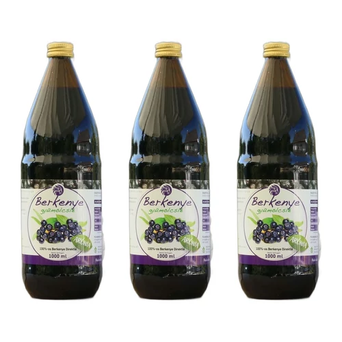 Mannavita Fekete Berkenye gyümölcslé 100%-os 3×1000 ml arónia csomag tartósítószermentes