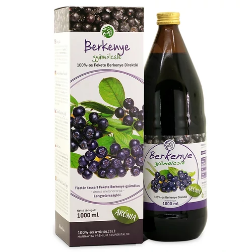 Mannavita Fekete Berkenye gyümölcslé 100%-os, 1000 ml - Reform Nagyker