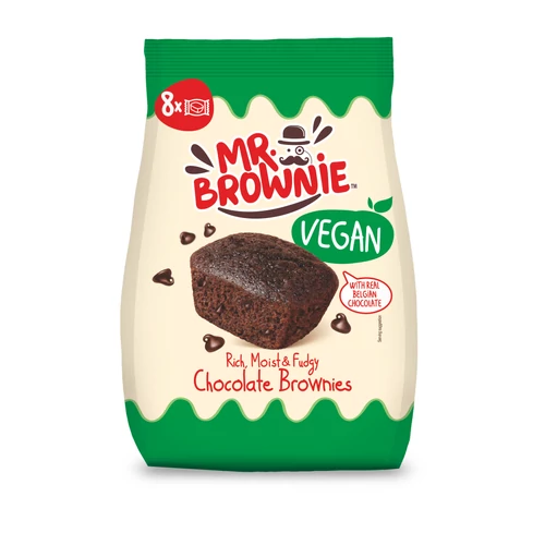 Mr. Brownie Vegan Brownie Belga Csoki darabokkal 200 g –Reform Nagyker