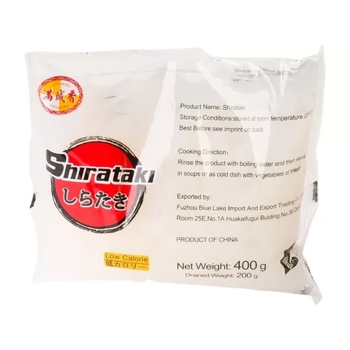 Shirataki Szénhidrátmentes udon forma konjac tészta 400 g