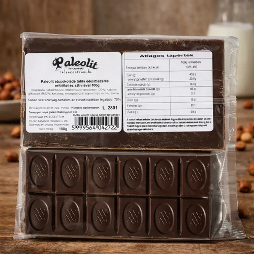 Paleolit  Étcsokoládé tábla édesítőszerrel TRIO 3X100 g 
