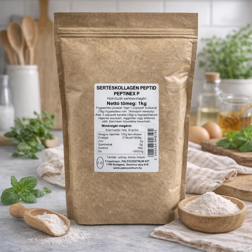 Paleolit Sertéskollagén peptidek 1000 g csomag, hidrolizált I-es típusú kollagén por.