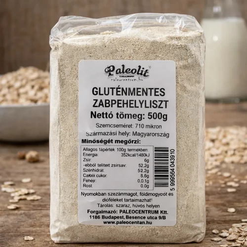 Paleolit Gluténmentes magyar zabpehelyliszt 4X500 g