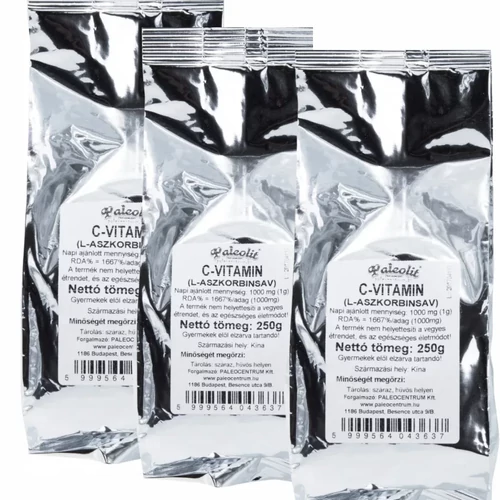 Paleolit Aszkorbinsav (C-vitamin) TRIO 3X250 g