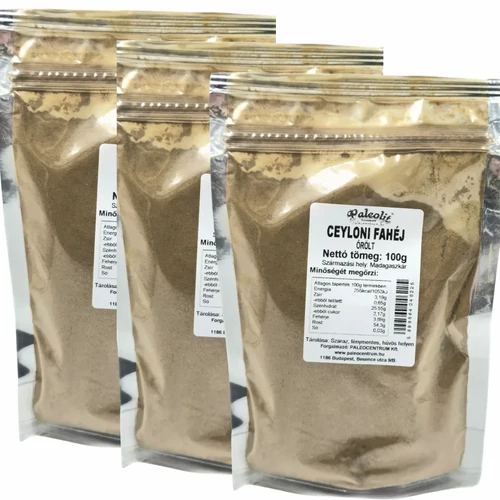 Paleolit Ceyloni fahéj őrölt TRIO 3X100 g