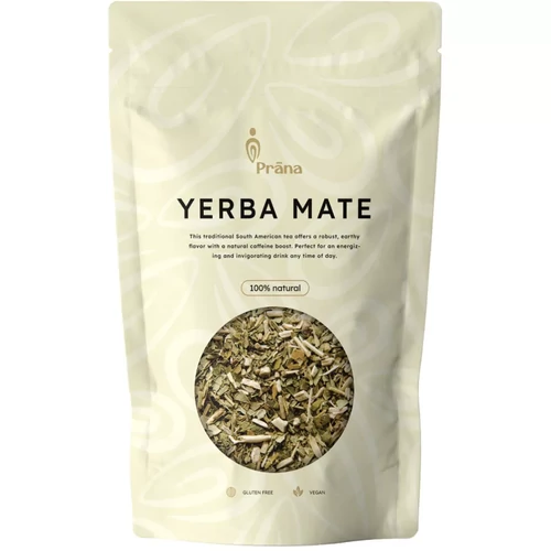 Prana Yerba Mate szálas tea 125 g-os kiszerelésben, dél-amerikai eredetű, enyhén füstös ízű tea mindennapi élénkítő ital készítéséhez.