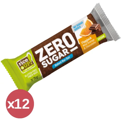 Rice UP! Zero zabszelet narancshéjjal és étcsokoládéval 12x70 g – gluténmentes, vegán, rostdús snack