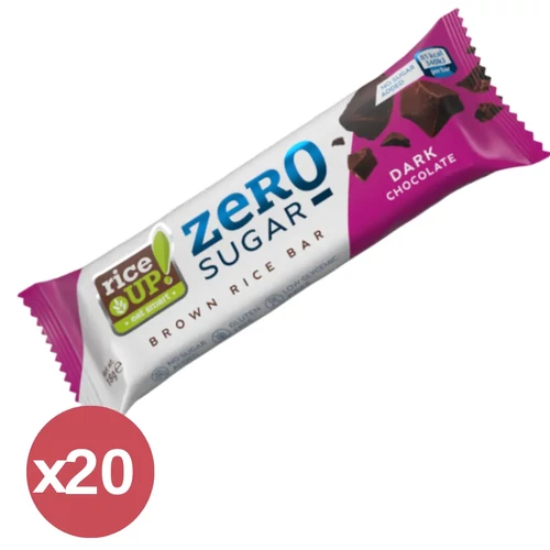 Rice UP! Zero Rizsszelet étcsokoládéval 20x18 g – gluténmentes, cukormentes, ropogós snack