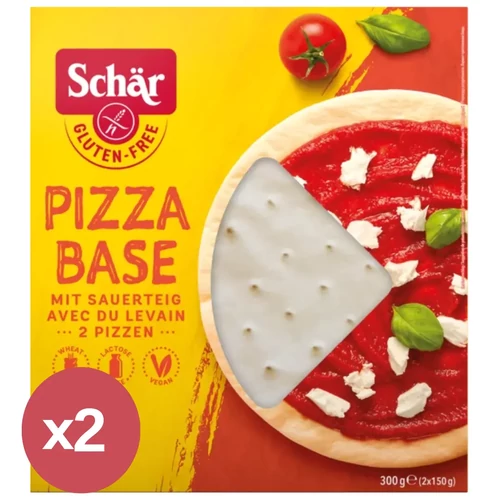 Schär Gluténmentes pizzaalap DUO 2x300 g, tej-, tojás- és laktózmentes pizzatészta