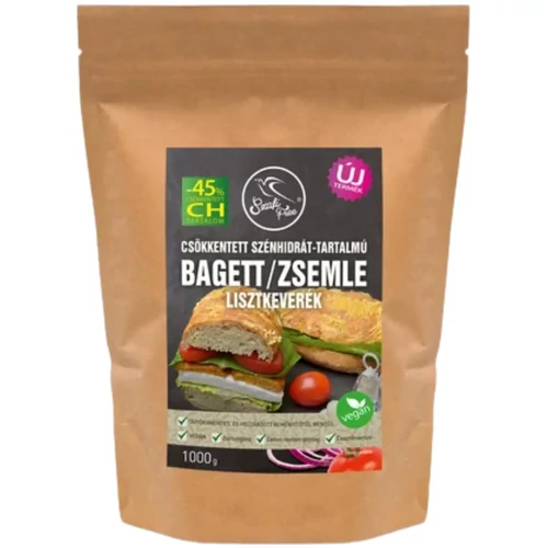 Szafi Free csökkentett szénhidrát-tartalmú gluténmentes bagett/zsemle lisztkeverék 1000 g