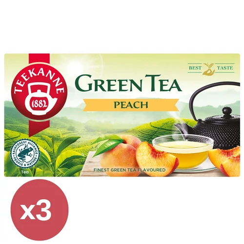 TEEKANNE Őszibarack ízesítésű zöld tea csomag