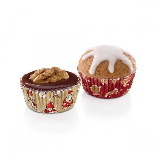 Tescoma DELÍCIA Mini muffinpapír ø 4 cm, 100 db, karácsonyi – Natur Reform