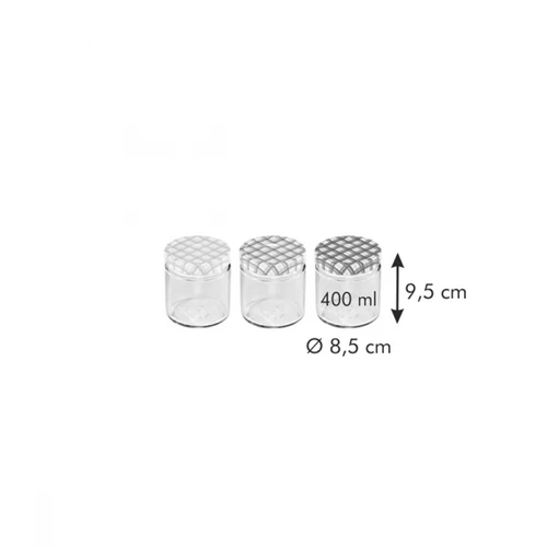 Tescoma DELLA CASA befőttes üveg, 400 ml, 3 db