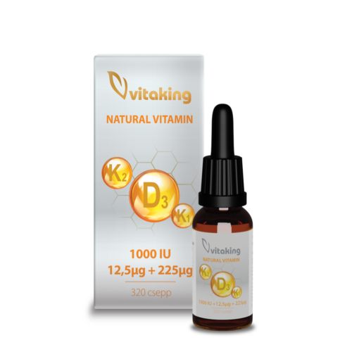 Vitaking D3+K2+K1 Vitamin Csepp 10 ml – Natur Reform
