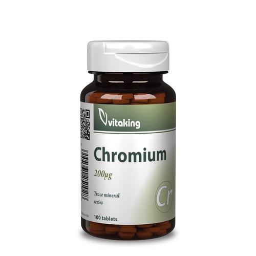 Vitaking Króm Pikolinát (króm tabletta) - 100 db – Natur Reform