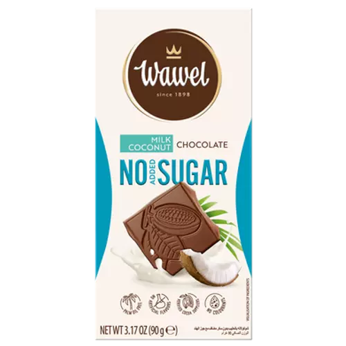 Wawel Kókuszos tejcsokoládé hozzáadott cukor nélkül, édesítőszerrel 90 g