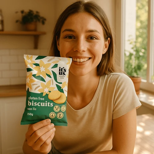 It's us Vaníliás omlós vegán keksz (gluténmentes) 4X150 g