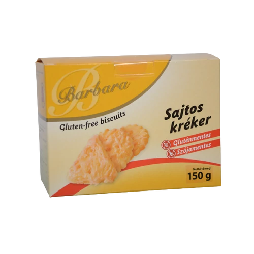 Barbara Gluténmentes Sajtos Kréker 150 g – Reform Nagyker