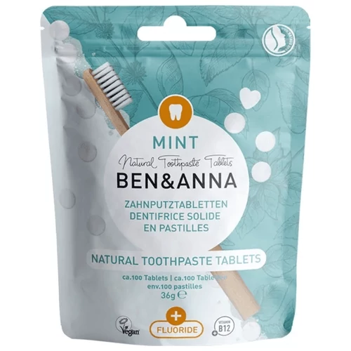 BEN&ANNA Mentás fogkrém tabletta fluoriddal 36 g – Reform Nagyker