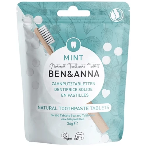 BEN&ANNA Mentás Fogkrém tabletta b12 vitaminnal 36 g –  Reform Nagyker