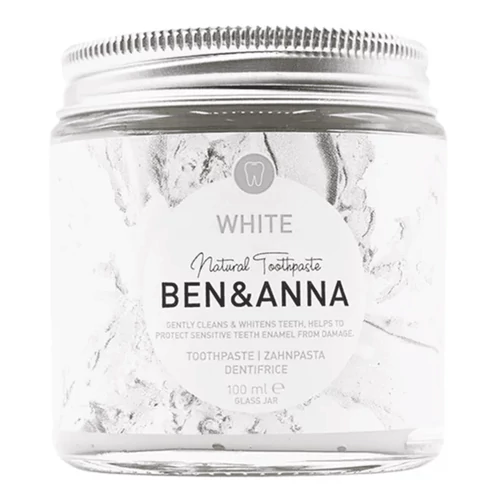 BEN&ANNA Tégelyes fehérítő fogkrém fluoridmentes 100 ml – Reform Nagyker