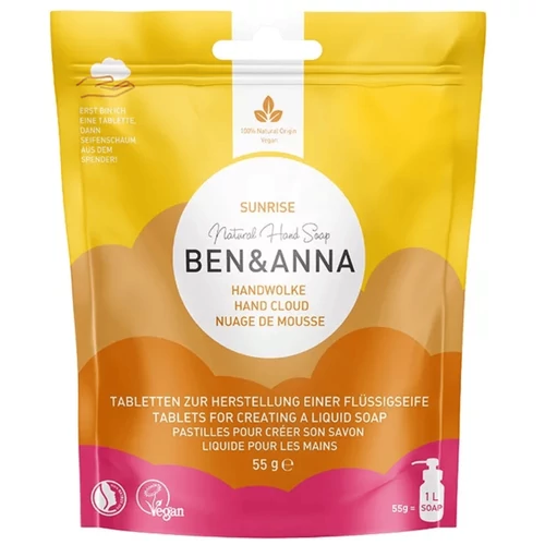 BEN&ANNA Sunrise natúr szappantabletta szappanhab-adagolóhoz 10 db (55g) – Reform Nagyker