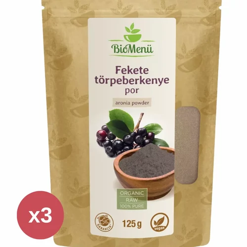 BioMenü BIO Fekete TÖRPEBERKENYE por TRIO 3X125 g