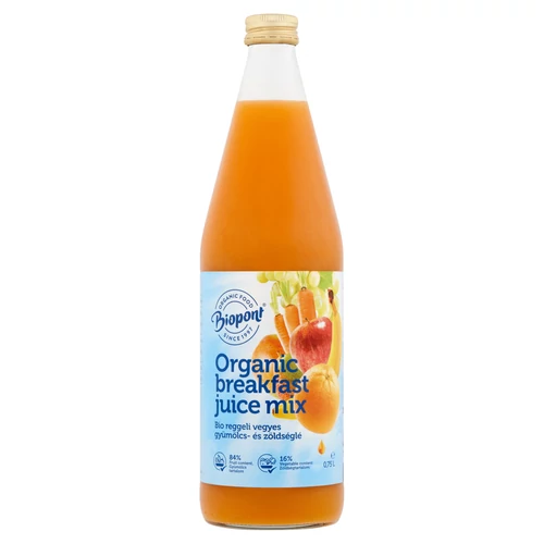Biopont Reggeli vegyes gyümölcs- és zöldséglé 750 ml - Reform Nagyker