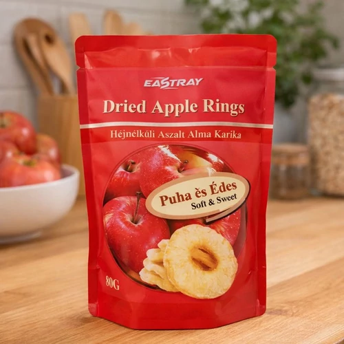 Eastray héjnélküli aszalt alma karika 80 g csomag - Natur Reform