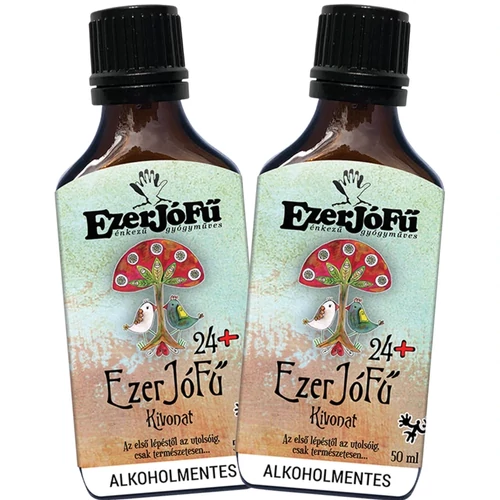 EzerJóFű 24+ immunerősítő komplex gyógynövény kivonat DUO 2×50 ml-es csomag