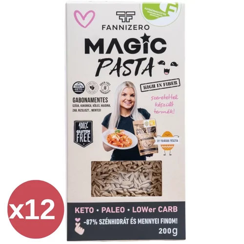 FANNIZERO Rizsszem Magic Pasta kínáló 12×200 g gluténmentes gabonamentes low carb rizshelyettesítő