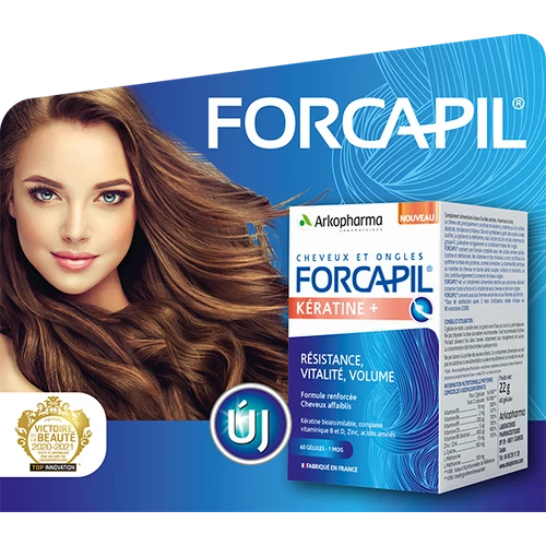  Forcapil Keratin+ Hajregeneráló és hajerősítő kapszula 60 db