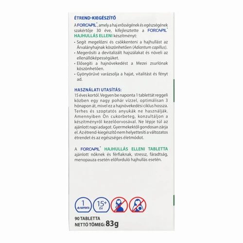 Forcapil Hair Activ Hajhullás elleni tabletta 90 db