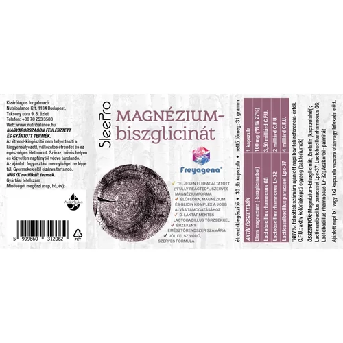 Freyagena SleePro Magnézium-biszglicinát DUO 2X30 kapszula