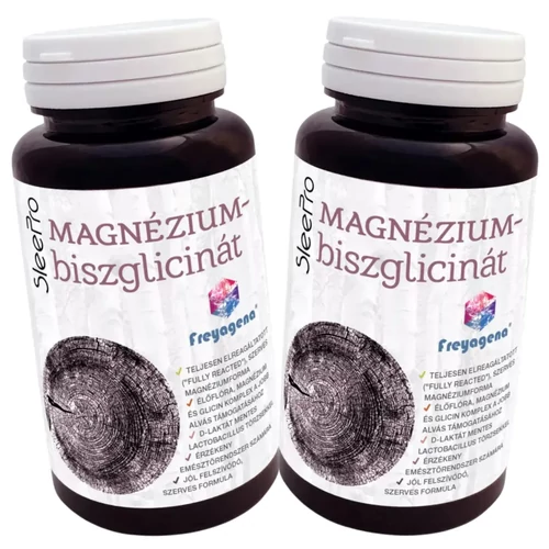 Freyagena SleePro magnézium biszglicinát DUO kapszula glicinnel és probiotikumokkal 2x30 db