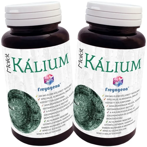 Freyagena Balance Kálium-malát kapszula DUO 2X75 db – 280 mg elemi kálium malát kötésben, adalékanyag-mentes formula