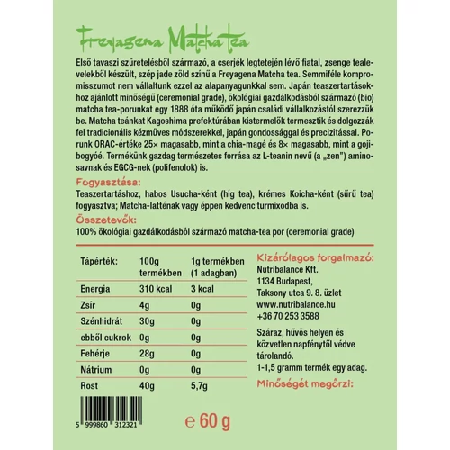 Freyagena Matcha tea – CEREMONIAL 60 g