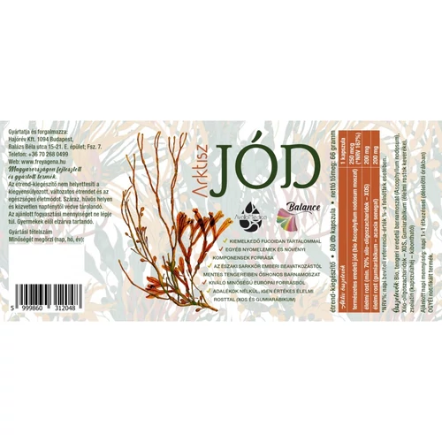 Freyagena Balance Arktisz Jód kapszula 80 db