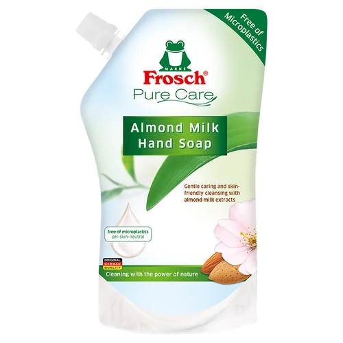 Frosch Folyékony szappan utántöltő Almond Milk  500 ml –Reform Nagyker