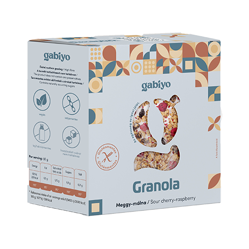 GabiJó Meggy-málna granola - Balance 275 g  – Natur Reform