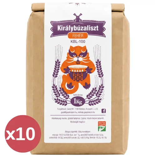 Garat Malom KBL-100 fehér királybúzaliszt 10×1 kg-os gazdaságos csomag