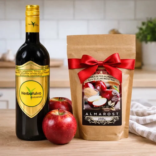 Herbafulvo Essencia 750 ml + ajándék Almarost 250 g – folyékony esszencia és almarost két külön termékként, egy csomagban