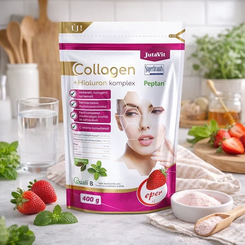 JutaVit Collagen+Hialuron Komplex Eper DUO 2X400 g