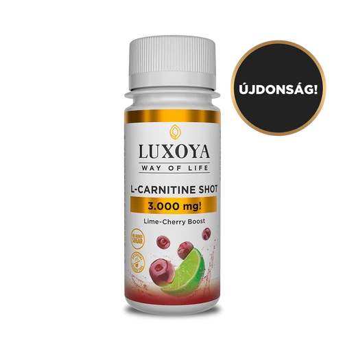 LUXOYA L-CARNITINE SHOT 3.000 mg FOLYÉKONY L-KARNITIN 60 ml, Meggy-lime ízű