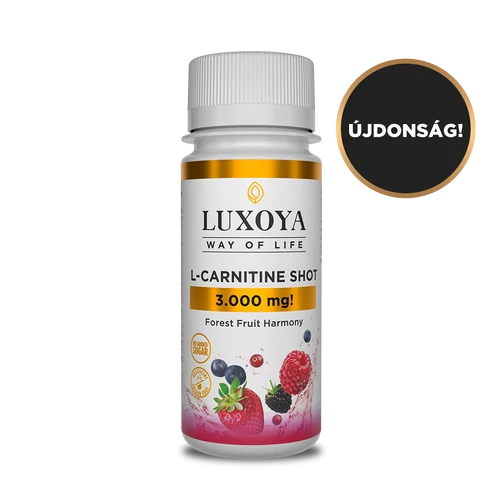 LUXOYA L-CARNITINE SHOT 3.000 mg FOLYÉKONY L-KARNITIN 60 ml, Erdei gyümölcs ízű